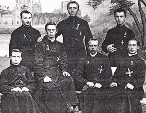 Een jonge Jan Buis, de laatste op de onderste rij